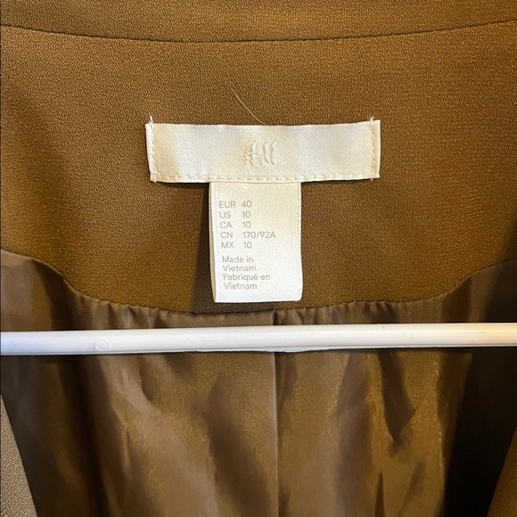 H&M Olive Brown Women's Blazer - Picture 2 of 5